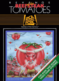 Revenge of the Beefsteak Tomatoes Atari 2600 US box art